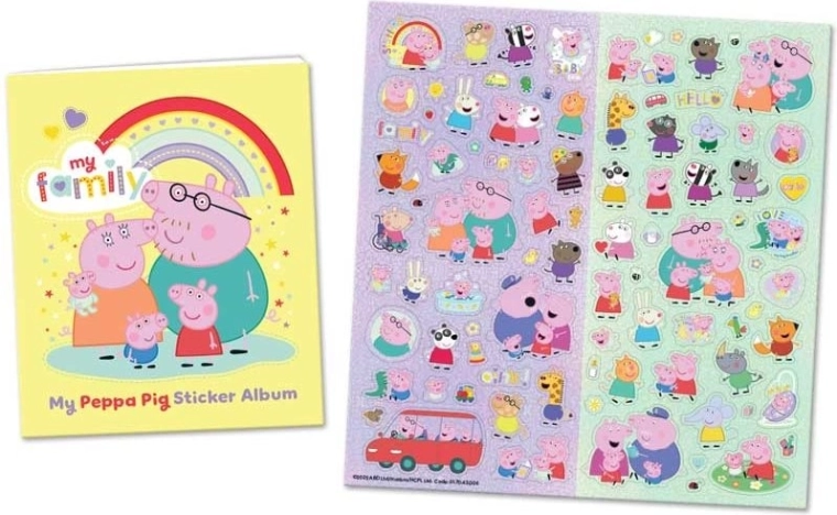Samolepkové album PRASÁTKO PEPPA od HASBRO