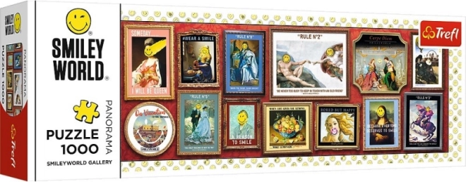 Panoramatické puzzle SMILEY Galerie 1000 dílků