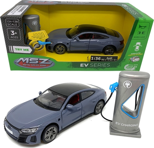 Kovový model auta 1:36 Audi e-tron GT se světly a zvuky