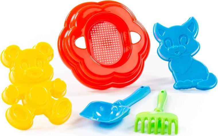 Lopatka a hrábě pro kreativní stavění