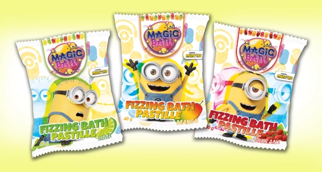 Šumivá koupelová tableta MINIONS pro děti