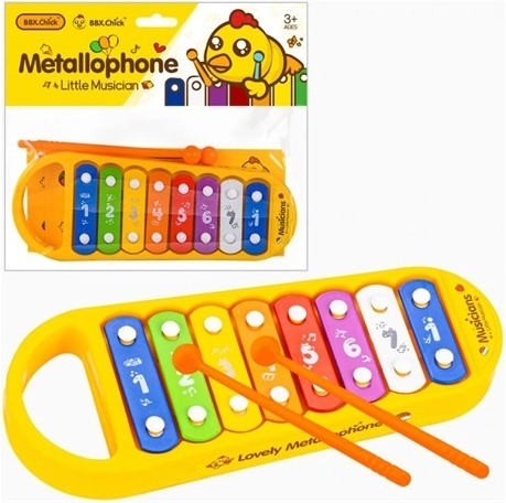 Dětský metalofon s 8 tóny
