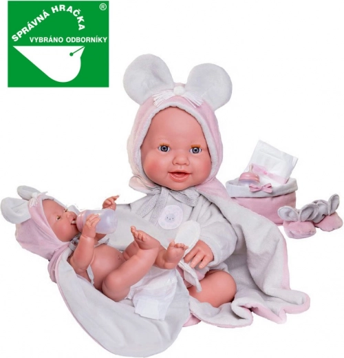 Mrkací a čůrající realistická panenka miminko Antonio Juan
