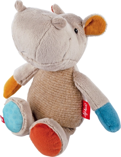 První plyšový hrošík patchwork 26 cm Sigikid