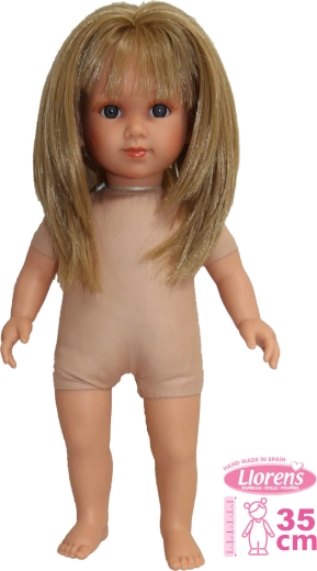 Llorens Elena realistická panenka s měkkým látkovým tělem 35 cm
