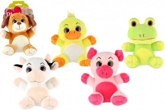 Plyšové zvířátko s velkýma očima 18 cm – 5 druhů