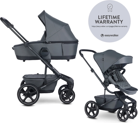 Easywalker Harvey⁵ premium kombinovaný kočárek 2v1 – Mineral grey