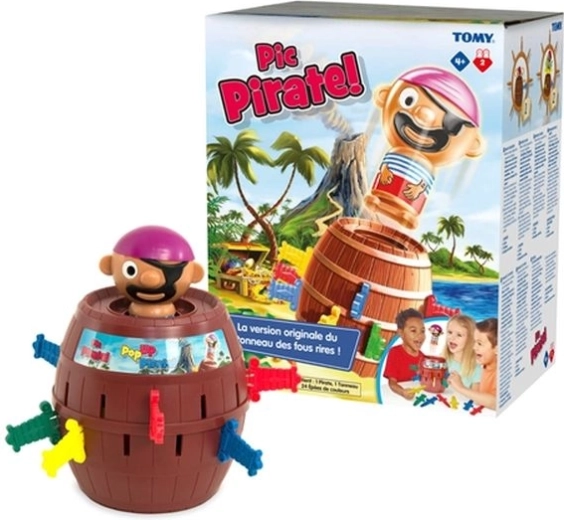 Tomy hra Beczka s vyskakovacím pirátem
