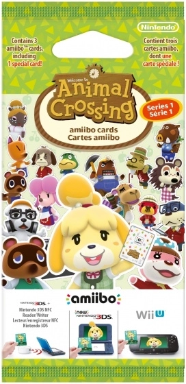 Animal Crossing amiibo karty – série 1 (balíček 3 karet)