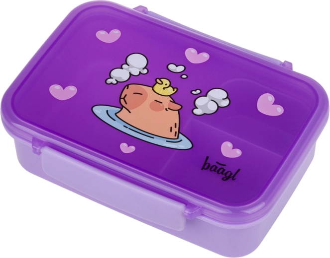 Baagl box na svačinu s přihrádkami kapybara