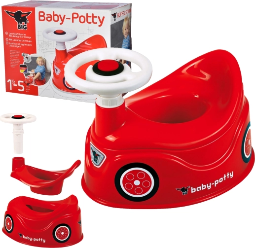 Dětský nočník ve tvaru auta BIG New Bobby Car s volantem a klaksonem