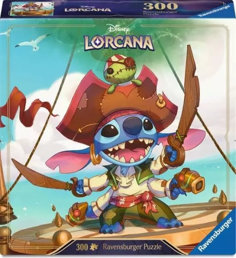 Ravensburger puzzle Disney Lorcana Stitch – alien bucaneer (300 dílků)