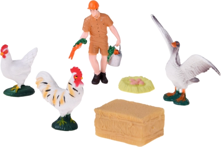 Ptáci a doplňky pro farmářské scénky