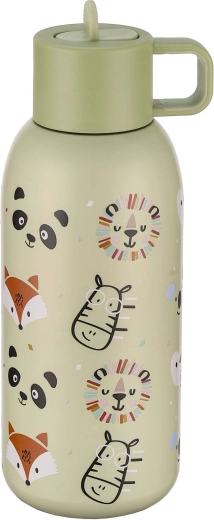 Termoska 350 ml zelená se zvířecím motivem