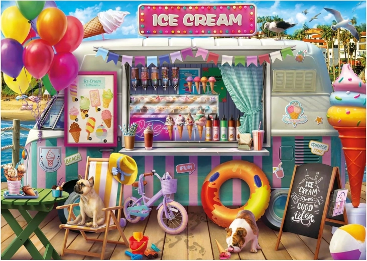 Puzzle EDUCA – zmrzlinový vůz, 500 dílků