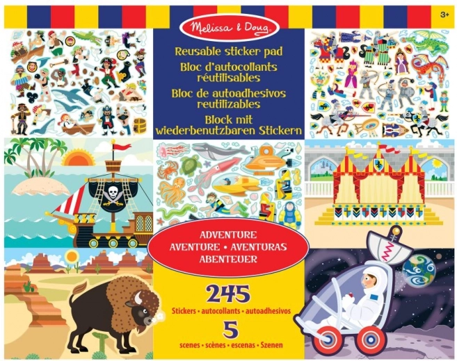 Melissa & Doug znovupoužitelné samolepky dobrodružství