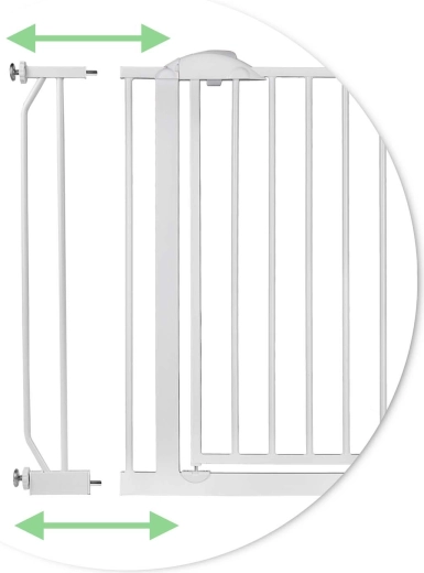 Šířka 75–105 cm s praktickými nástavci