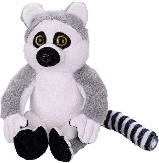 Plyšový lemur 25 cm sedící pro miminka od narození