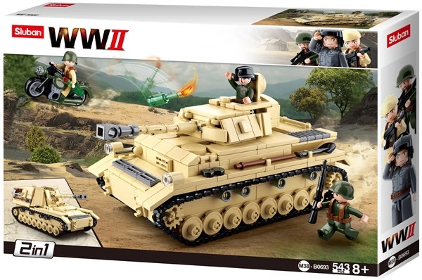 Sluban německý tank 2v1