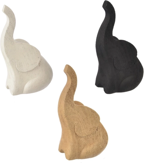 Dekorační figurka slona z polyresinu 17 cm (mix 3 variant)