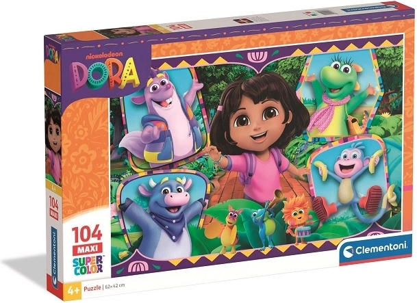 Clementoni maxi puzzle Dora – 104 dílků