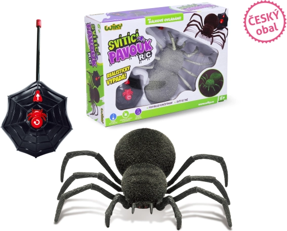 Svítící RC pavouk 20 cm