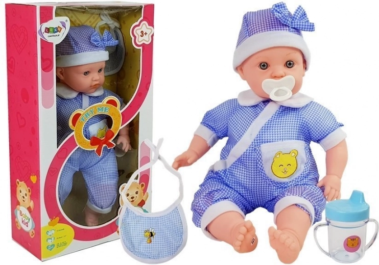 Panenka Miminko 45 cm v Modrém Oblečení