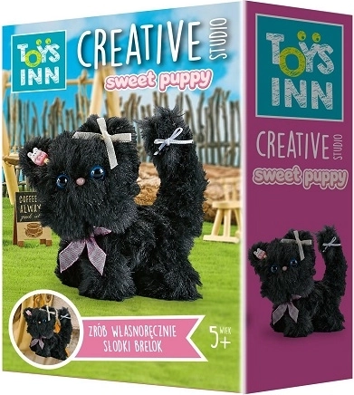 Stnux sweet puppy kreativní sada diy na přívěsek černá kočička