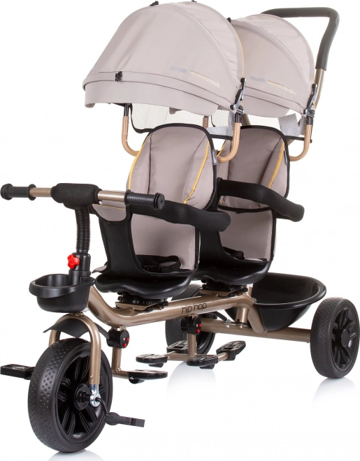 Tříkolka pro dvojčata Hip Hop od Chipolino – Sand