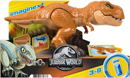figurka imaginext jurassic world útočící t‑rex