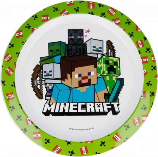 Minecraft dětský talíř do mikrovlnné trouby - 1 kus