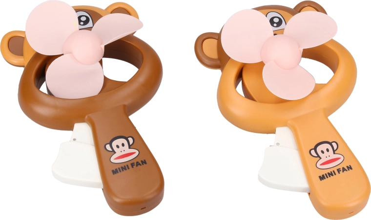 Ruční větráček opice 16 cm - 1 kus
