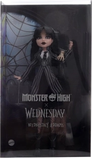 sběratelská panenka wednesday addams MONSTER HIGH v uniformě nevermore