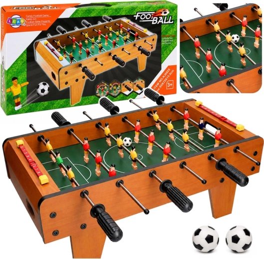 Mini stolní fotbálek 50 cm – dřevěný herní stůl