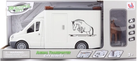 Auto pro koně na baterie s figurkou koně