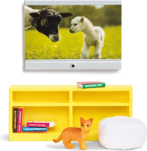 Lundby sada nábytku k televizi do domečku pro panenky