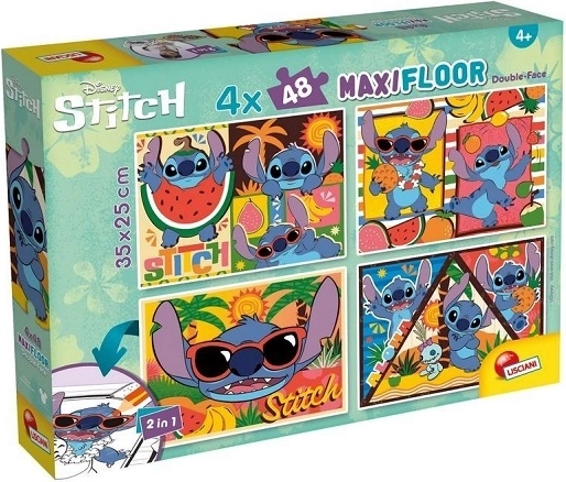 Lisciani Disney podlahové puzzle maxi 4x48 Stitch