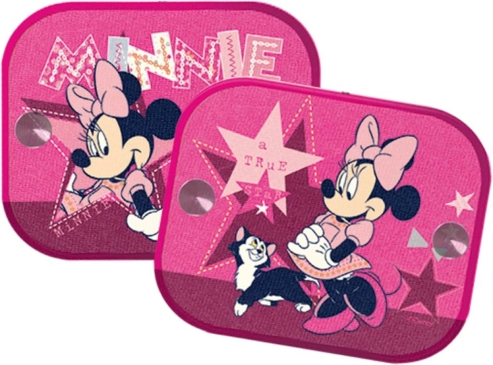 Stínítka do auta Minnie Mouse růžová 2 ks