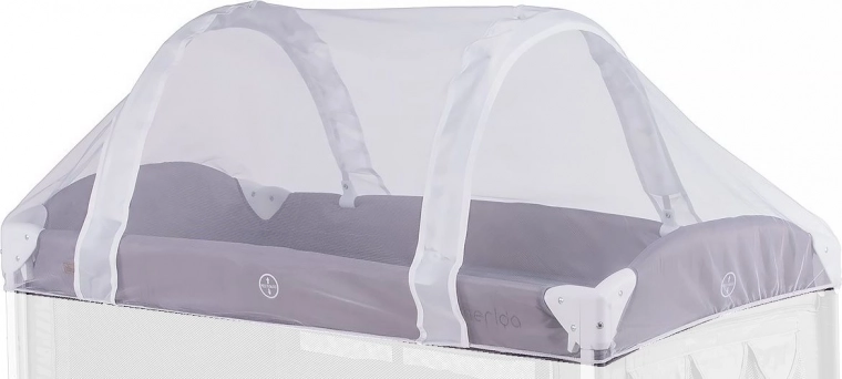 CHIPOLINO moskytiéra na skládací cestovní postýlku 120 × 60 cm – bílá