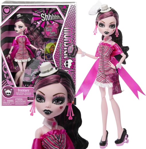 Sběratelská panenka Monster High Draculaura Dawn of the Dance Creeproduction 27 cm s doplňky