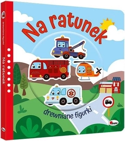 Dětská interaktivní knížka s dřevěnými figurkami Na záchranu