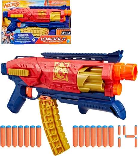Hasbro Nerf Loadout Shadowspeed Recon blaster se 14 šipkami N1