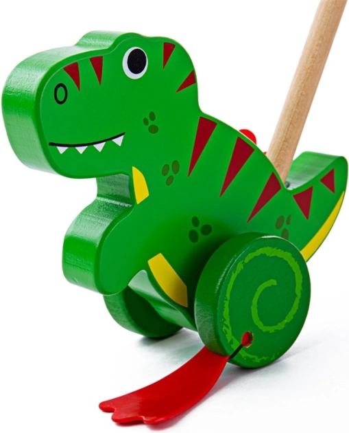Bigjigs Baby dřevěný jezdík T. rex