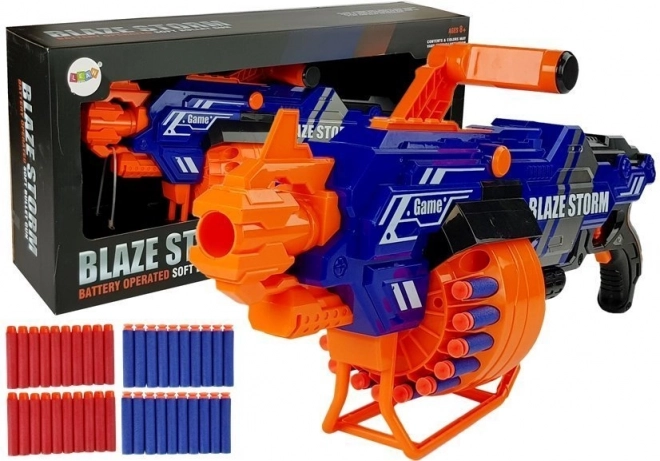 Velký pěnový blaster s bubnovým zásobníkem a 40 náboji