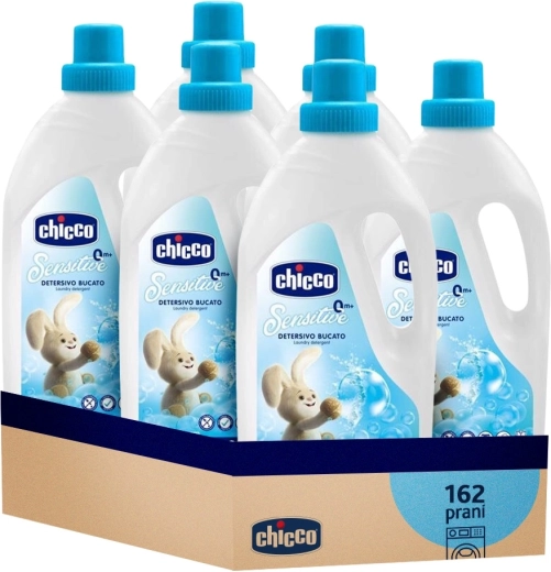 Chicco dětský prací gel Sensitive 1,5 l – výhodné balení 6×