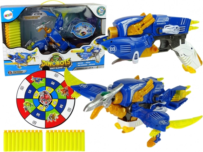 Dinobots 2v1 dinosaurus pterosaur na šipky s terčem