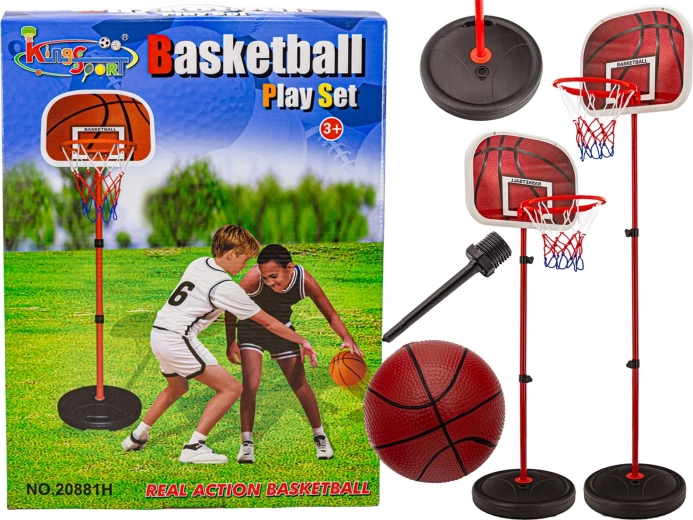 Dětský basketbalový set se stojanem, košem a míčem