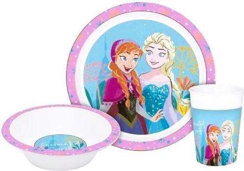 Plastová jídelní sada Frozen 3 ks