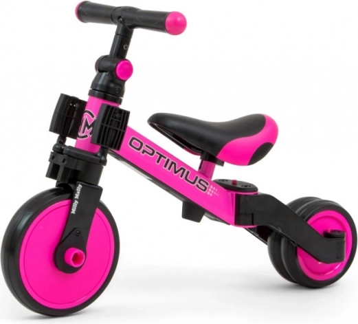 Dětské odrážedlo a tříkolka 3v1 Optimus Pink
