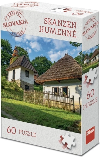 Dino Puzzle turistická edice Slovensko – skanzen Humenné 60 dílků